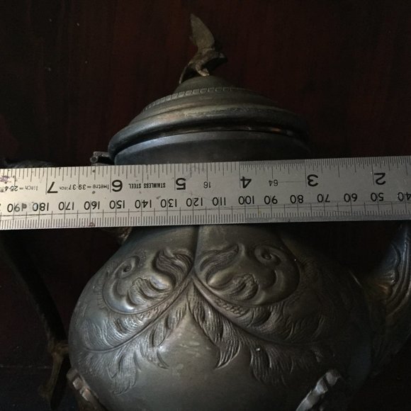 Vintage Antique Collectible Metal tea Pot Middle East HandMade Engraved - Picture 14 of 16